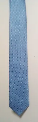 Men's Pure Silk Tie By M&s  Blue Diamond Pattern.. New • £4.40