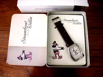 Steamboat Willie Mickey Mouse Wrist Watch 75th Anniversary 2004 New Battery • $24.99