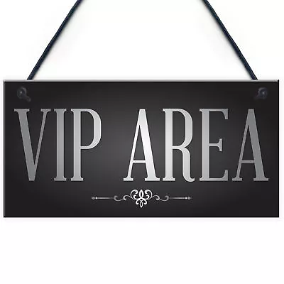 Vip Area Man Cave Home Bar Sign BBQ Beer Garden Party Dad Shed Fathers Day  • £3.99