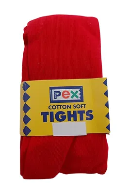 £6.99 • Buy Pex Cotton Soft Sunset One Pair Girl's Tights Colour Red