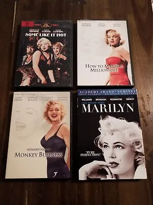 Lot Of 4 Marilyn Monroe Classic DVDs - Monkey Business - Some Like It Hot  • $21.99