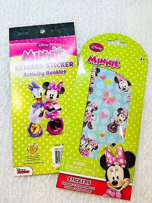 Disney Minnie Mouse Stickers & Sticker Activity Booklet NEW Lot Of 2 • $5
