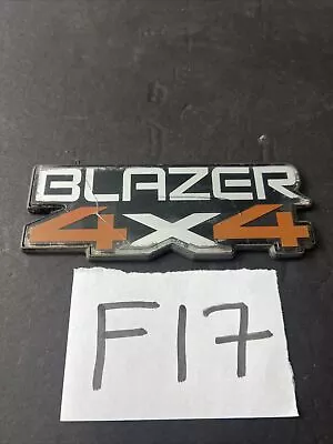 1988-94 Chevy S-10 S10 Blazer 4 X4  Emblem Name Side Plates  Badge Used 88 89 90 • $12.59