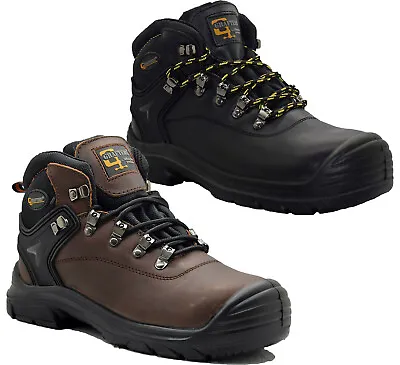 Grafters Waterproof Safety Boots Super Wide Steel Toe Cap Ankle Work Boots Shoes • £35.95