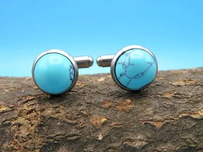 Turquoise Gemstone 925 Sterling Silver Handmade Jewelry For Man's Special • $62.99