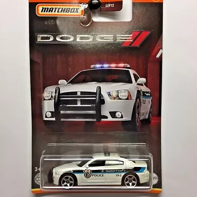 NEW Matchbox Dodge Series 2011 Charger Pursuit Police Car White Mopar HFJ34 • $15.95