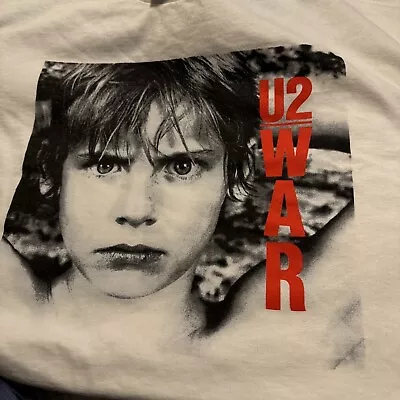 U2-War Tour-   White XL T-shirt Free Shipping! 🔥 • $19