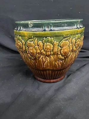 Roseville Blended Majolica Jardiniere Planter • $160