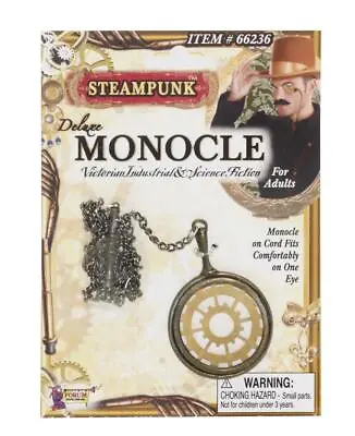 Steampunk Deluxe Monocle Eyewear Adult Costume Accessory • $11.99