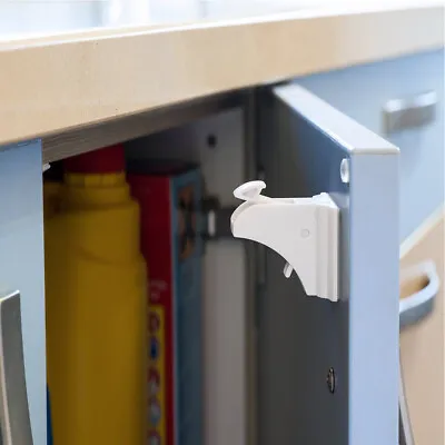Child Kids Baby Magnetic Safety Lock For Door Drawers Cupboard Cabinet Lock • £6.42