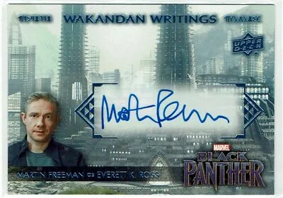Black Panther Marvel Autograph Card WW-ER Martin Freeman As Everett K. Ross Auto • $189.43