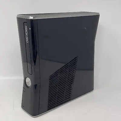 Microsoft Xbox 360 S Slim Console 1439 Glossy Black Console TESTED - No Storage • $44.99