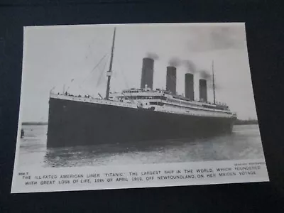 Postcard - RMS Titantic (Mayfair Cards Of London Best Of British Series BB795) • £1.49