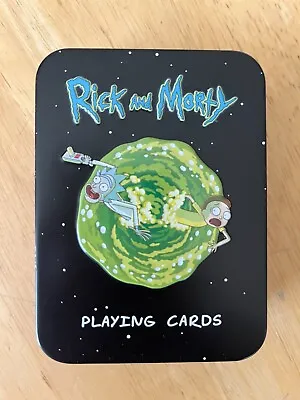 RICK And MORTY Playing Cards In Metal Case. 2018 • $18.81