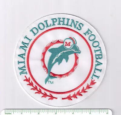 MIAMI DOLPHINS 5.5  Vintage  Jacket Crest Patch Unused : NFL Football • $4.95