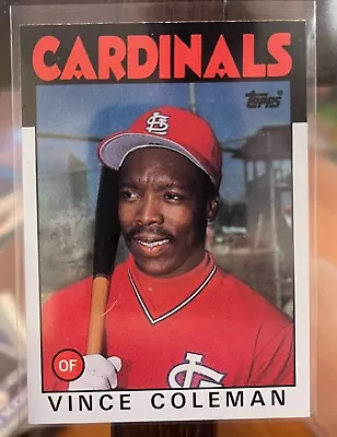 1986 Topps Vince Coleman Rookie  MINT • $3