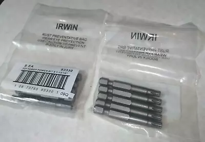 Irwin T27 Torx Power Bit X 1-16/16  X 1/4  Shank ( 93330 ) 5 Pack • $9.95
