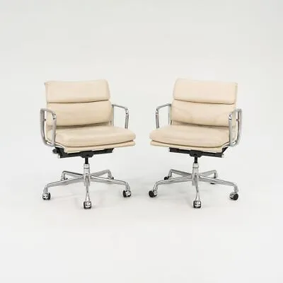 2005 Herman Miller Eames Soft Pad Management Desk Chairs Ivory Leather 12x Avail • £1286.85