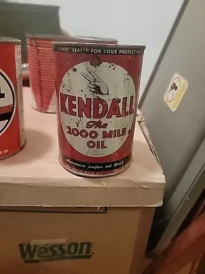 Rare KENDALL Motor Oil One Quart Metal Can EMPTY • $25
