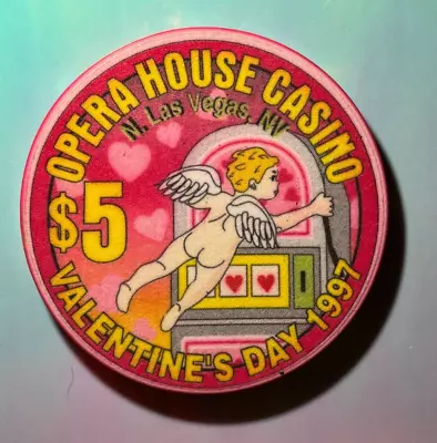 ⚡️❄️ Casino Chip OMG 😳 $5 Opera House Valentin's Day Las Vegas⚡️❄️⚡️❄️⚡️❄️ • $1