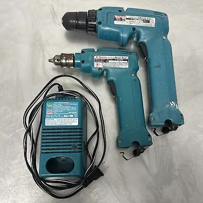 Makita 6095D Drill 6071D 3/8  Battery Charger 9.6 Volt Cordless Driver Lot • $34.99