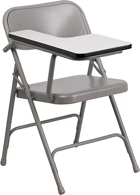 Premium Steel Folding Chair With Right Handed Tablet Arm - Classroom Desk Chair • $87.95