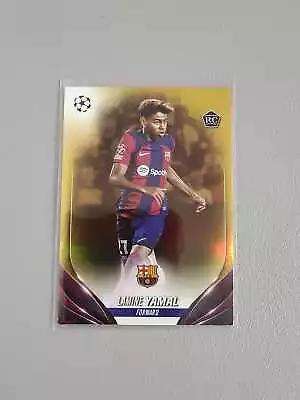 2023-24 Topps UEFA Lamine Yamal RC Rookie #64 Barcelona Gold /50 • $0.99