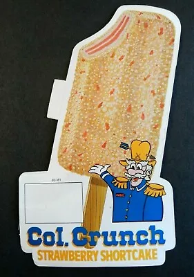 Vintage Good Humor Ice Cream Truck Sticker Col. Crunch Strawberry Shortcake 1992 • $14.99