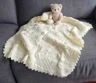 ***Hand Knitted Baby Blanket*** • £12.99