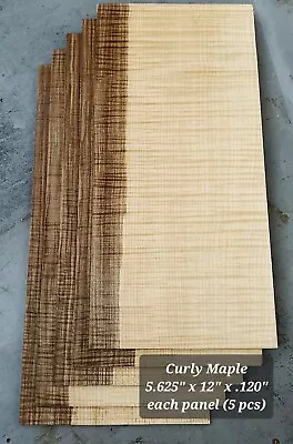 Quartersawn Curly Maple Thick Veneer Hobby Pack  • $45