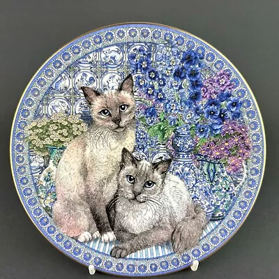 £9.75 • Buy Royal Worcester Sue Scullard Purrfect Friends Tweedledee & Tweedledum Cat Plate