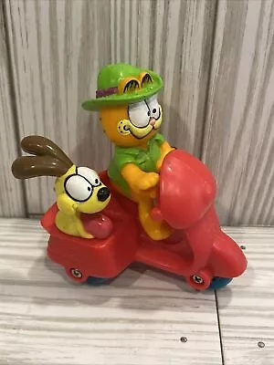 Vintage Garfield Figures Odie Dog Scooter & Garfields 1980s Toys PVC • $8.98