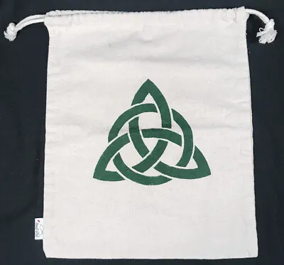 $5.98 • Buy Celtic Knot Irish Dance Canvas Drawstring Bag 11x13 SMALL FISH Brand