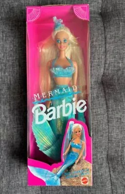 Magnificent 1991 Mermaid Barbie 1434 NIOB. Hair Changes To A Rainbow Of Colors • $2.25