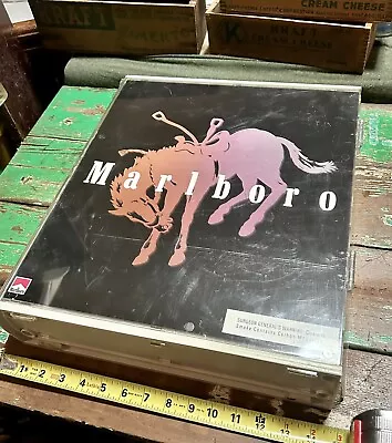 Vintage Marlboro Cigarette 3 Shelf Horse Advertisement Display Case Plastic • $155