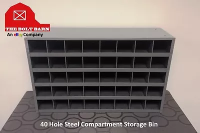 Metal 40 Hole Storage Bin / Cabinet For Bolts ScrewsNuts Washers / Made In USA • $192.50