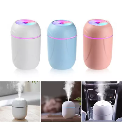 $14.99 • Buy USB Car Air Purifier Diffuser Aroma Oil Humidifier Mist Led Night Light Home