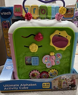 VTech Ultimate Alphabet Activity Cube Activity Toy For Infants Green • $83.75