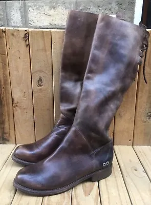 BED STU Manchester Brown Women’s Distressed Tall Boots Sz USA 10 Uk 8 EUR 40-41 • $125