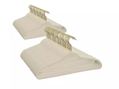 Better Homes & Gardens Non-Slip Velvet Clothes Hangers 100 Pack Beige Space S • $64.33