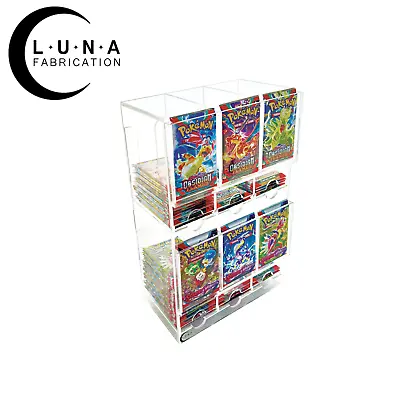 Acrylic Booster Pack Dispenser For TCG Packs (2 Tiered 6 Slots) • $99.99