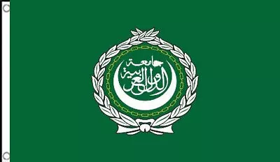 £6 • Buy ARAB LEAGUE FLAG 5x3' Arabic States Saudi Arabia Egypt Iraq Syria Yemen Lebanon