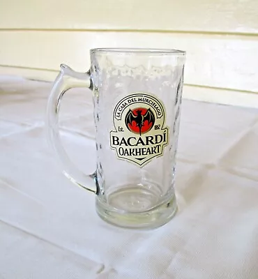 Vintage 1980's BACARDI OAKHEART 400ml Dimpled GlassTankard Mug *Man Cave  • $12.50