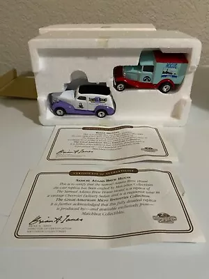 Matchbox Set Of 2-Rogue Brewery-Ford Model A/Samuel Adam’s-‘39 Chevy-MGB05/A-M • $9.99