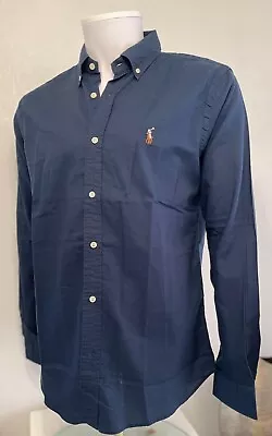 * Ralph Lauren * Men’s Long Sleeve Shirt  Cotton Slim Fit  Navy • £29.99