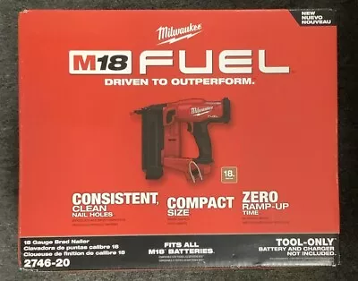 Milwaukee 2746-20 M18 FUEL™ 18 Gauge Brad Nailer (TOOL ONLY) • $250