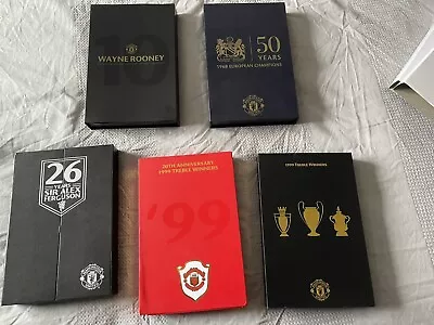 Rare Limited Edition Man United 5 Box Sets Of Badges • £1200