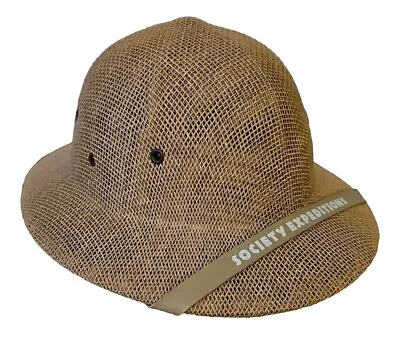 Vintage GTH Golf & Tennis Headwear Hat Jungle Safari Pith Helmet Woven Hard Mesh • $22.04