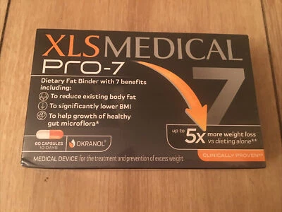 £29.99 • Buy XLS Medical PRO-7 5x More Weight Loss Vs Dieting 60 Capsules Brand New Sealed