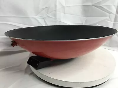 Vintage Westbend Wok Replacement Part Red Base Only Model 5109 Feet Not Inc • $15